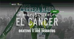 Desktop Screenshot of carreraenmarchacontraelcancer.org